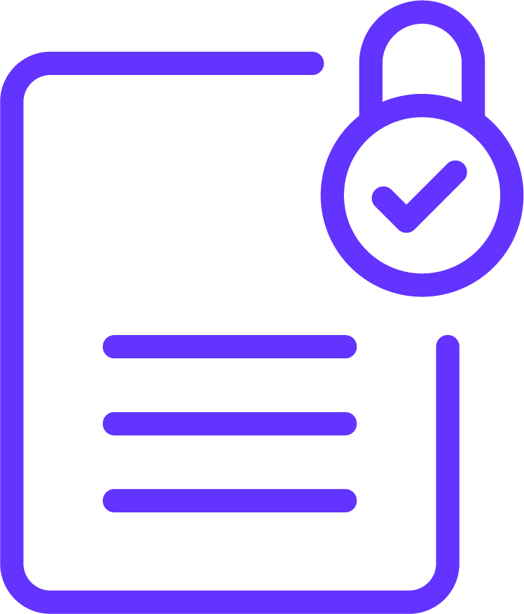 purple locked document